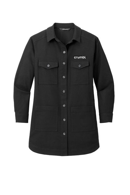 Women's Long Sleeve Twill Overshirt