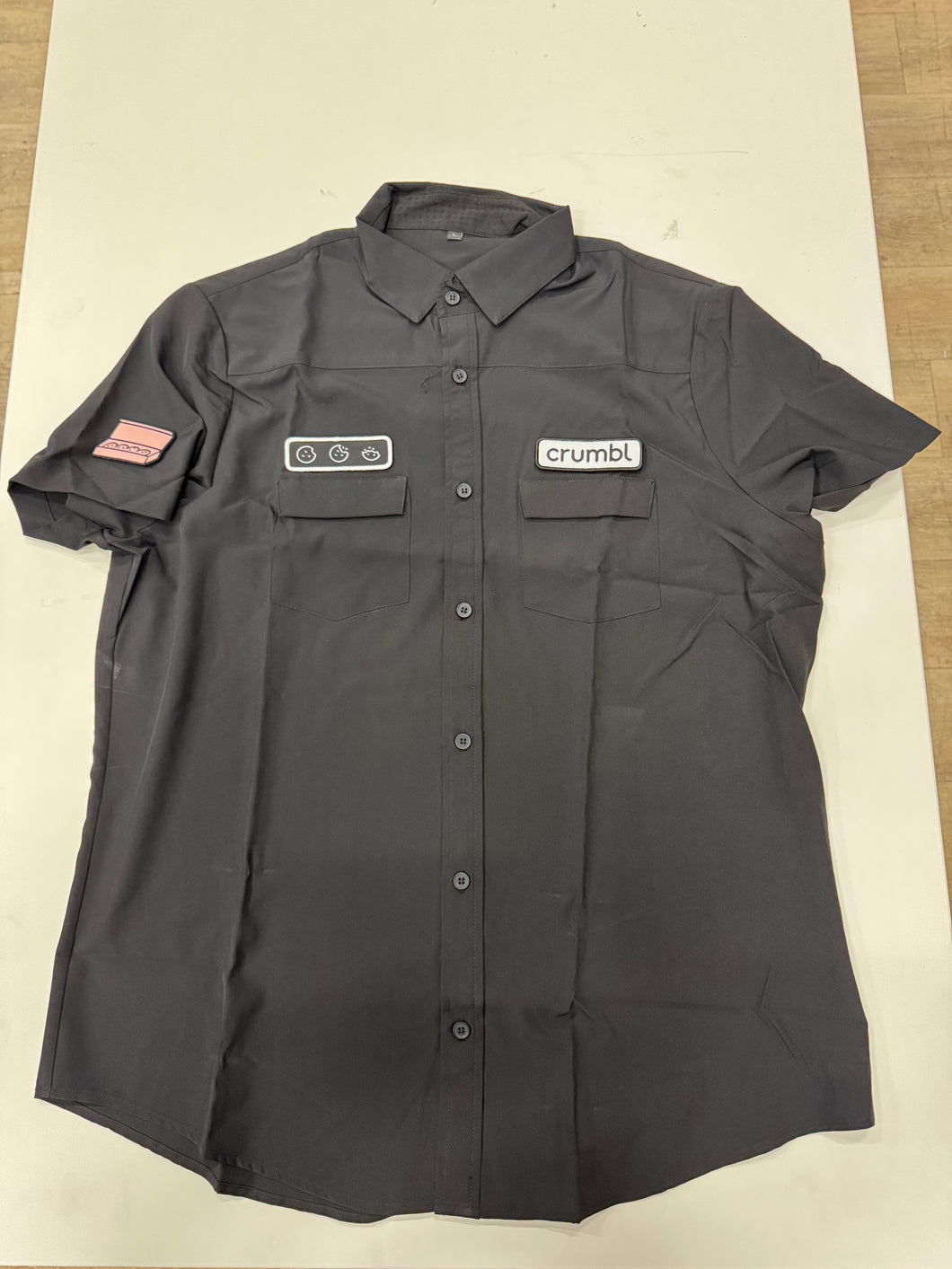 Button Up Patch Shirt