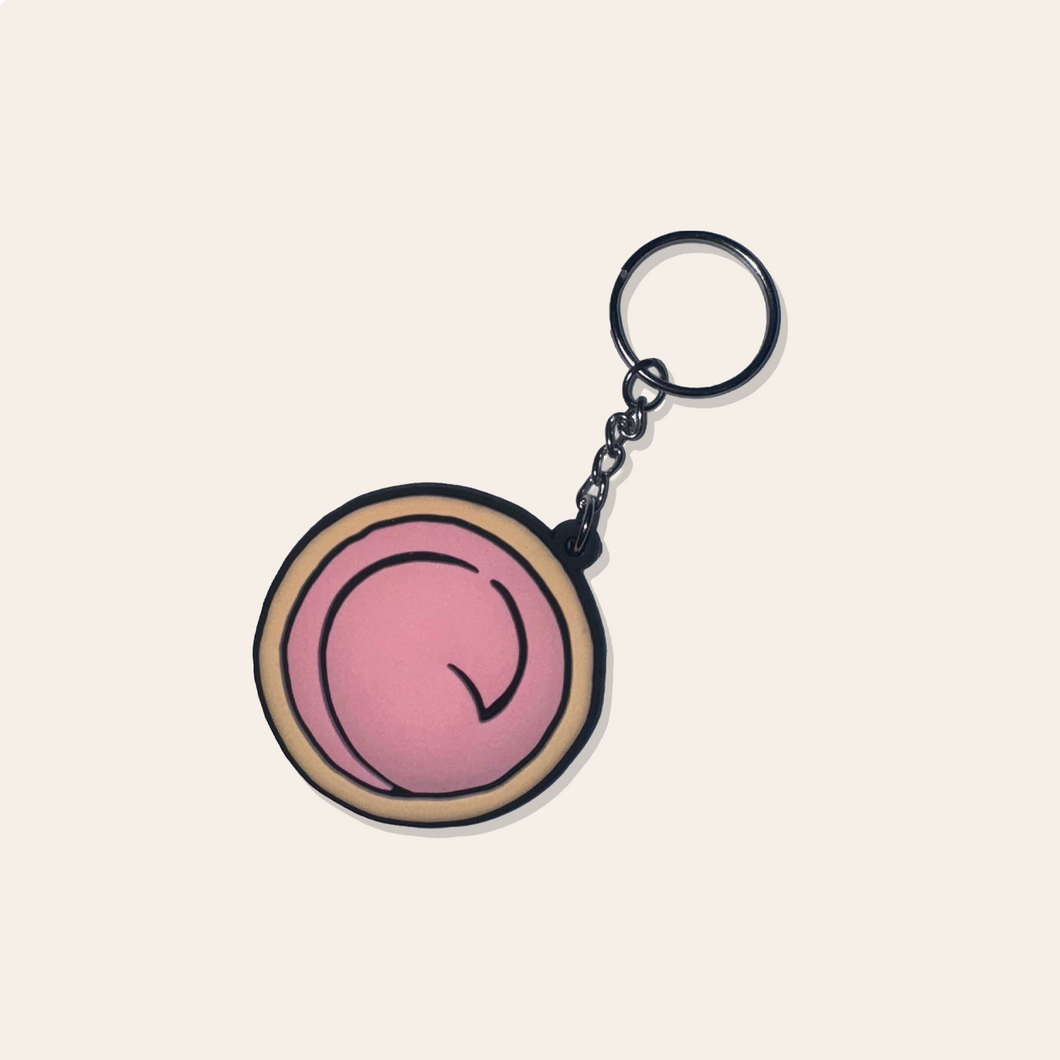 Pink Sugar Cookie Keychain