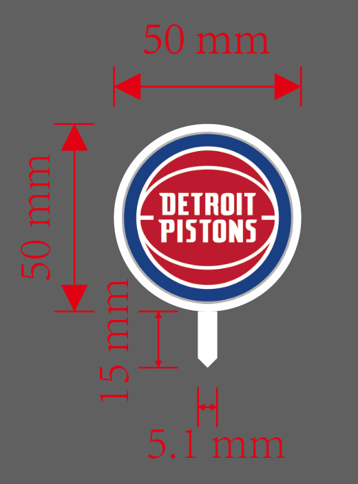 Pistions Cookie Toppers - Pack of 100