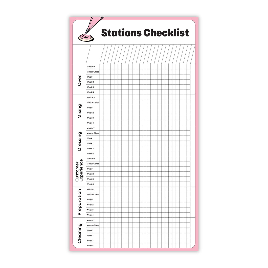 Stations Checklist Magnet