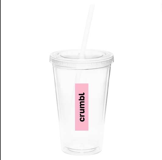 16oz Acrylic Tumbler w/ Straw